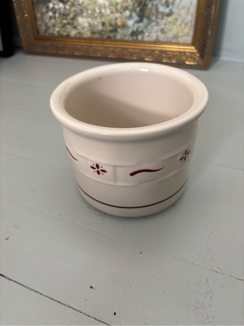 Longaberger | Small Burgundy Crock